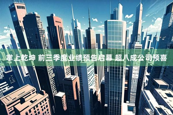 掌上乾坤 前三季度业绩预告启幕 超八成公司预喜